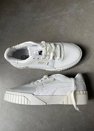 Уцінка білі жіночі кеди/кросівки puma cali white
