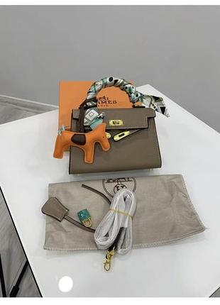 Сумка hermes шкіряна
