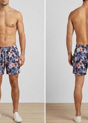Шорти ted baker blue floral inspect swimming short