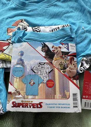Набір футболок для хлопчика super pets 110/116, 122/128, 134/140