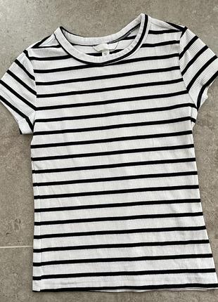 Футболка в рубчик h&m