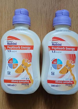 Энтеральное питание nutrini, nutricia peptisorb energy 1.5kcal/ml. 500ml.
