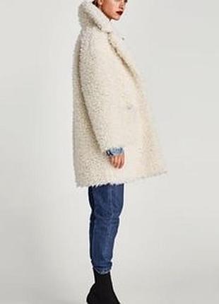 Новая шуба тэдди  zara оригинал , молочная