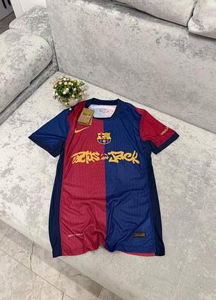 Футболка nike x barcelona x travis scott jersey