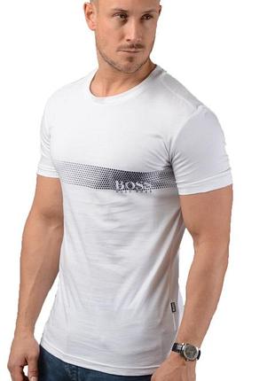 Мужская футболка boss (hugo boss) оригинал из лого на спине размер l