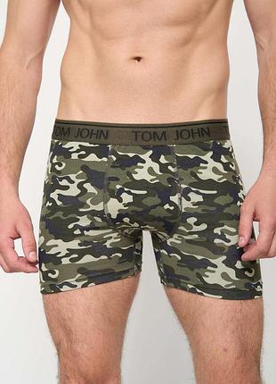 Боксеры мужские tom john - хаки в разводы 2200-23 l