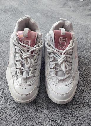Шкіряні дитячі кросівки fila оригінал, розмір 35