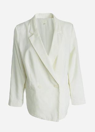 Женский белый блейзер пиджак h&m
