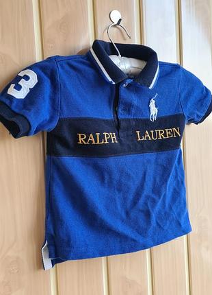 Футболка-поло детская ralph lauren размер: 18 месяцев (на рост ~80–86 см)