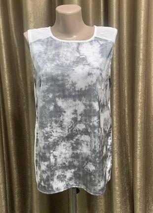 Блузка/футболка h&m колір сірий, білий розмір m