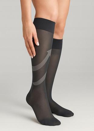 Гольфи трикотаж капронові для жінки disee lycra® 4049 39-42 графітовий