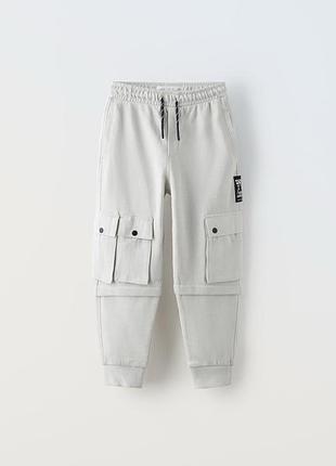 Штани zara з накладними карманами