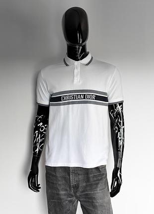 Футболка поло christian dior men`s polo shirt