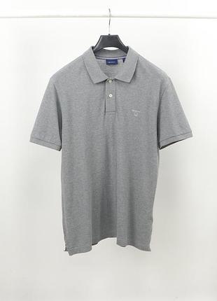 Чоловіча polo футболка gant silver