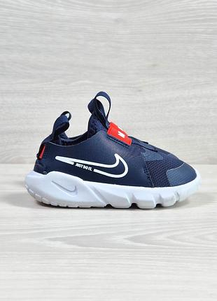 Детские спортивные кроссовки сетка без шнуровки nike flex runner 2 оригинал, размер 25