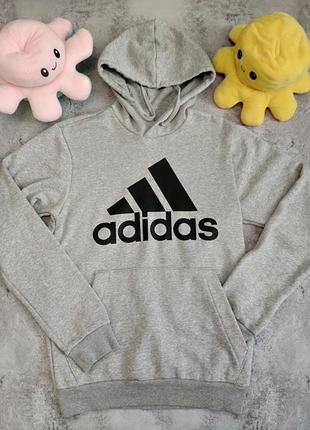 Худи мужское adidas essentials fleece big logo hoodie white
