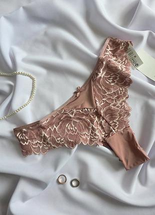 Трусики бразиліана hunkemoller m пудрові