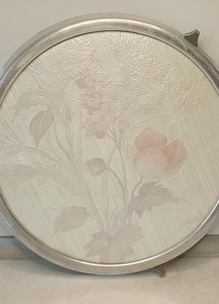 Велика скляна тарілка для тортів walther glass carmen rose 33 см. большая стеклянная тарелка для тортов 33 см