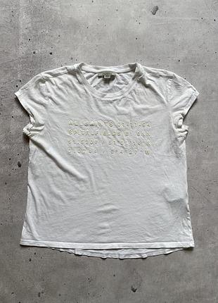 Жіноча біла футболка allsaints