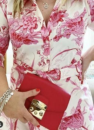 Вишукана натуральна нова сукня zara міді в принт