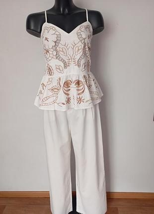 Брюки палаццо, женские р s/m zara
