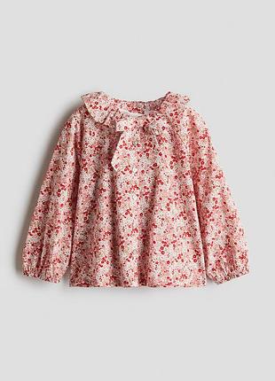 Блузка бавовняна для дівчинки h&m adorables 1299791-001 110 см (4-5 years) різнобарвний