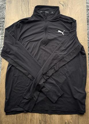 Puma run cloudspun лонгслів оригінал l чорний чоловічий спорт