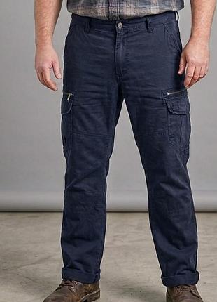 Чоловічі штани карго canda regular fit в антрацитовому відтінку (3xl)