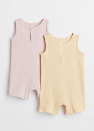 Песочник для девочки 86см, h&amp;m, 12-18мис, 18-24мис, стильные ромперы для девочки, комплект песочников детских, хлопок