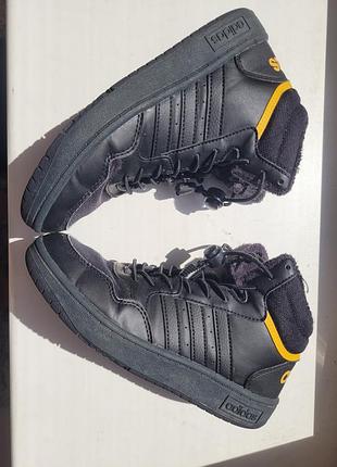Високі демісезонні кросівки/кеди/хайтопи adidas hoops, us4, uk 3,5, eur36, на ногу 22 см, устілка 23,2 см