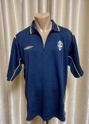 Футболка поло umbro темно-синя  розмір 2xl-3xl