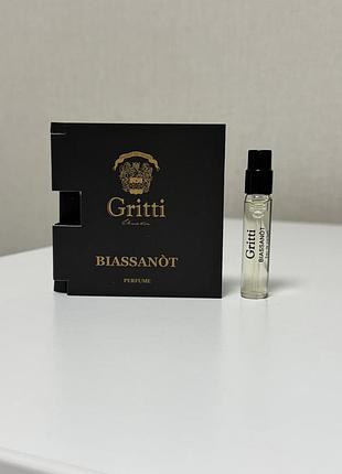 Оригінальний зразок аромату gritti biassanot