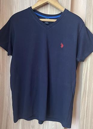 Футболка чоловіча polo ralph lauren темно синій колір розмір m
