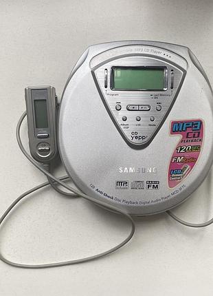 Samsung yepp mcd-sf75 cd mp3 плеєр / вінтаж 2000-х / робочий