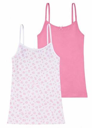 Майка бельевая набор 2 шт. для девочки pepperts lycra® 370660-4 170-176 см (14-16 years) комбинированный