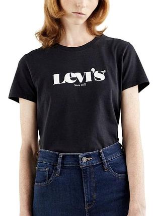 Базова чорна футболка levi's