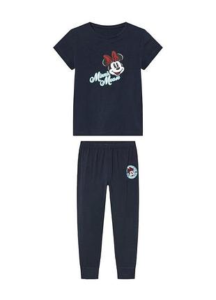 Піжама (футболка і штани) для дівчинки disney minnie mouse 479481 110-116 см (4-6 years) темно-синій