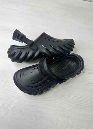 Оригінальні crocs  echo clog, чорного кольору, унісекс, p. 36,5-37, m 5, w 7.розмір