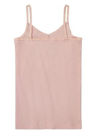 Майка бельевая хлопковая в рубчик для девочки pepperts lycra® 419215 134-140 см (8-10 years) розовый 2
