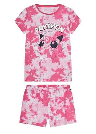 Пижама (футболка и шорты) для девочки disney покемон / pokemon 504762_473133 122-128 см (6-8 years) розовый