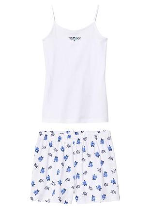 Пижама (майка и шорты) для девочки pepperts lycra® 455461 146-152 см (10-12 years) белый