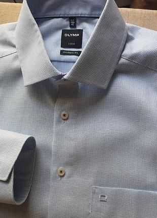 Olymp luxor modern fit новая хлопковая рубашка
