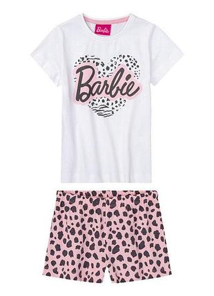 Пижама (футболка и шорты) для девочки disney barbie 381972 098-104 см (2-4 years) комбинированный
