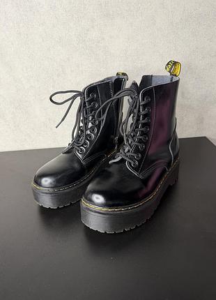 Dr. martens черевики жіночі чорні шкіряні 38 розмір б/у