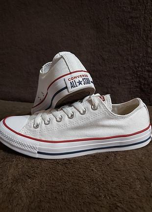 Білі кеди від converse all star оригінал. розмір по бірці 39.