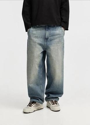 Широкі чоловічі джинси pull&bear skater fit jeans