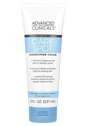 Крем advanced clinicals dark spot крем, що коригує, від темних плям 237 мл