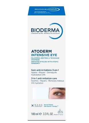 Биодерма атодерм крем-гель для кожи вокруг глаз bioderma atoderm intensive eye 100 мл