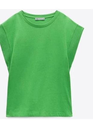 Бавовняна оверсайз футболка zara р m