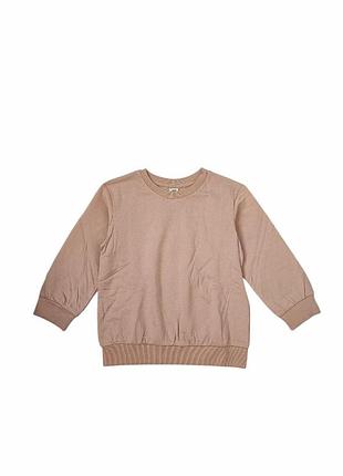 Детский свитшот для девочки h&m 98 см пудровый (25101501a1)